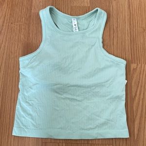 ❤️ Lululemon Delicate Mint Ebb to Street Crop Tank